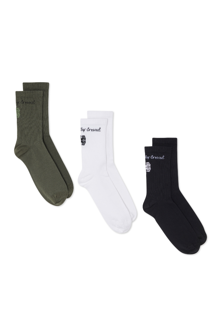 NFD Cotton Crew Socks - 3 Pack for Gym & Everyday Wear