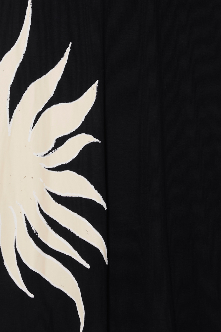 Black Sun Print Midi Skirt – Sol Dorris Beachwear