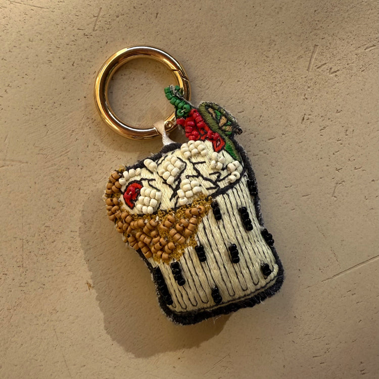Spicy Margarita Keychain with Colorful Glass Beads